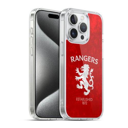 Rangers FC Crest Lion Rampant Soft Gel Case for Apple iPhone 15 Pro & MagSafe