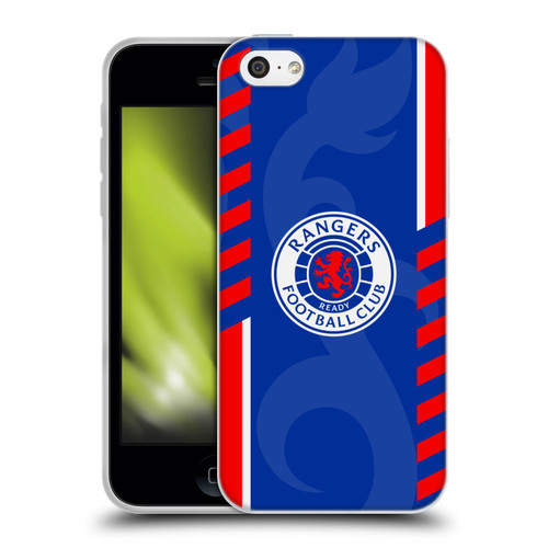 Rangers FC Crest Stripes Soft Gel Case for Apple iPhone 5c