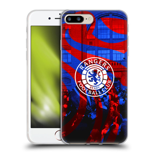 Rangers FC Crest Logo Stadium Soft Gel Case for Apple iPhone 7 Plus / iPhone 8 Plus & MagSafe