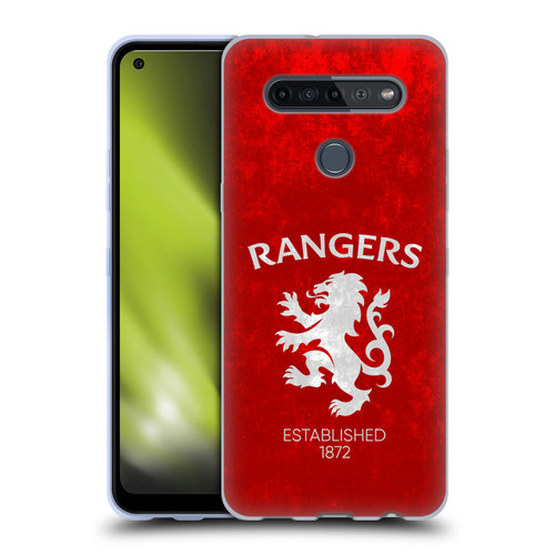 Rangers FC Crest Lion Rampant Soft Gel Case for LG K51S