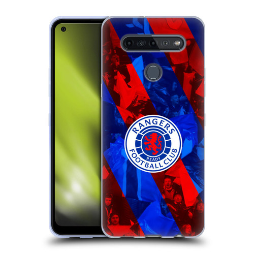 Rangers FC Crest Stadium Stripes Soft Gel Case for LG K51S