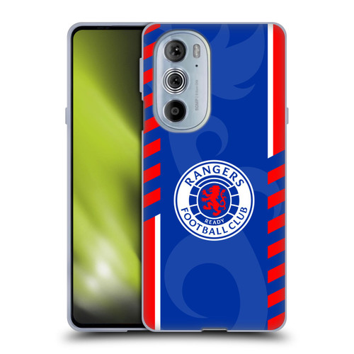 Rangers FC Crest Stripes Soft Gel Case for Motorola Edge X30