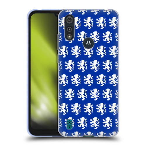 Rangers FC Crest Pattern Soft Gel Case for Motorola Moto E6s (2020)