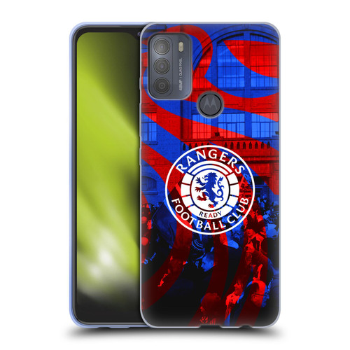 Rangers FC Crest Logo Stadium Soft Gel Case for Motorola Moto G50