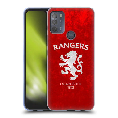 Rangers FC Crest Lion Rampant Soft Gel Case for Motorola Moto G50