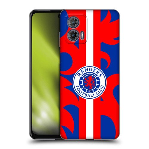 Rangers FC Crest Lion Rampant Pattern Soft Gel Case for Motorola Moto G73 5G