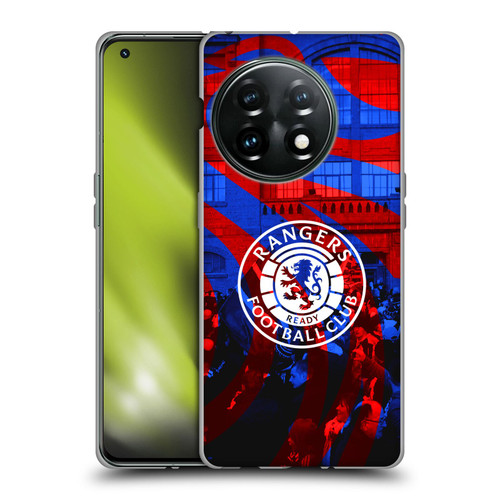 Rangers FC Crest Logo Stadium Soft Gel Case for OnePlus 11 5G