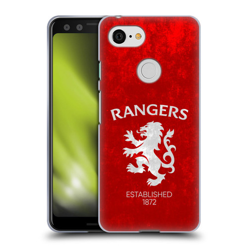 Rangers FC Crest Lion Rampant Soft Gel Case for Google Pixel 3
