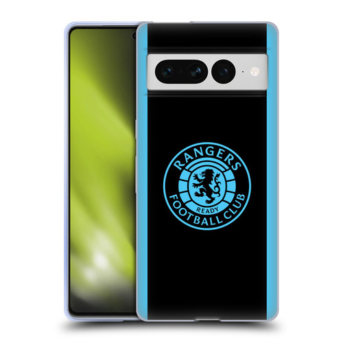 Rangers FC Crest Light Blue Soft Gel Case for Google Pixel 7 Pro