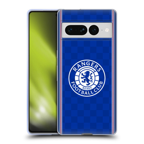 Rangers FC Crest Retro 1989 Home Kit Soft Gel Case for Google Pixel 7 Pro