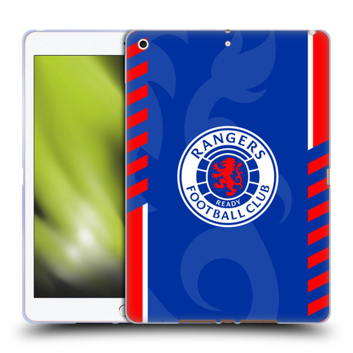 Rangers FC Crest Stripes Soft Gel Case for Apple iPad 10.2 2019/2020/2021