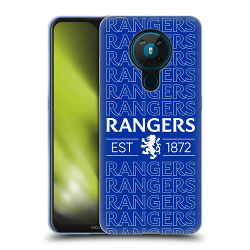 Rangers FC Crest Typography Soft Gel Case for Nokia 5.3