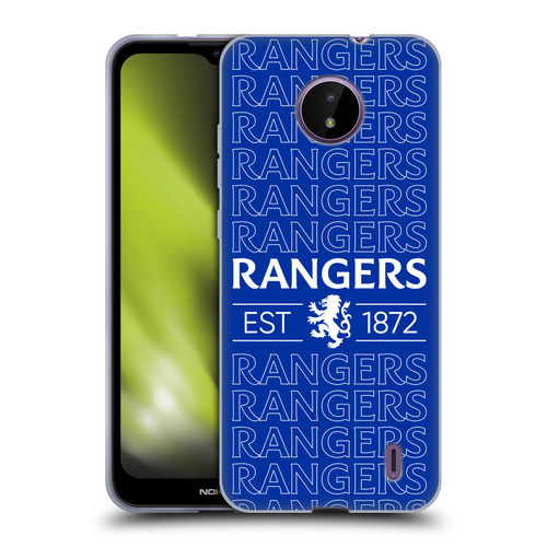 Rangers FC Crest Typography Soft Gel Case for Nokia C10 / C20