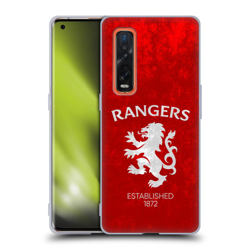 Rangers FC Crest Lion Rampant Soft Gel Case for OPPO Find X2 Pro 5G