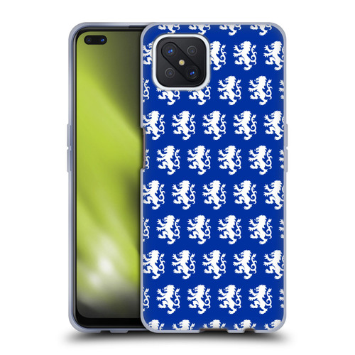 Rangers FC Crest Pattern Soft Gel Case for OPPO Reno4 Z 5G