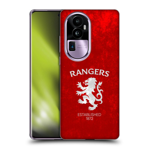 Rangers FC Crest Lion Rampant Soft Gel Case for OPPO Reno10 Pro+