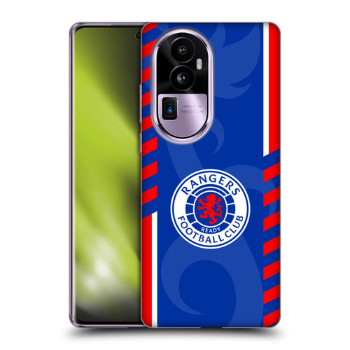 Rangers FC Crest Stripes Soft Gel Case for OPPO Reno10 Pro+