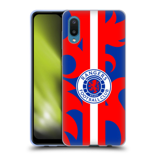 Rangers FC Crest Lion Rampant Pattern Soft Gel Case for Samsung Galaxy A02/M02 (2021)