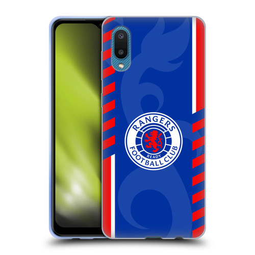 Rangers FC Crest Stripes Soft Gel Case for Samsung Galaxy A02/M02 (2021)