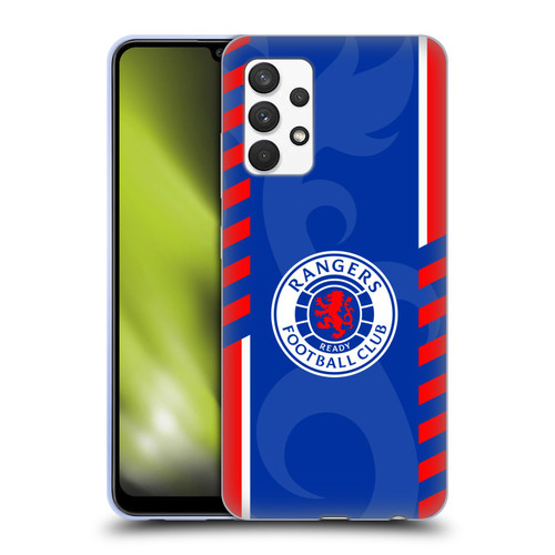 Rangers FC Crest Stripes Soft Gel Case for Samsung Galaxy A32 (2021)
