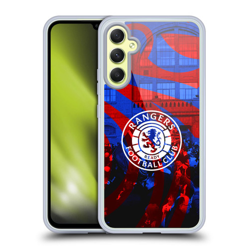 Rangers FC Crest Logo Stadium Soft Gel Case for Samsung Galaxy A34 5G