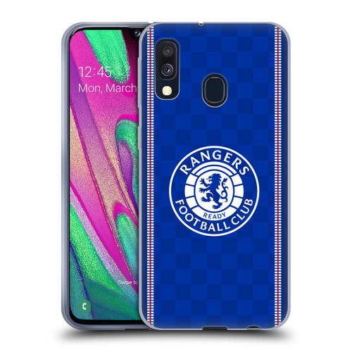 Rangers FC Crest Retro 1989 Home Kit Soft Gel Case for Samsung Galaxy A40 (2019)