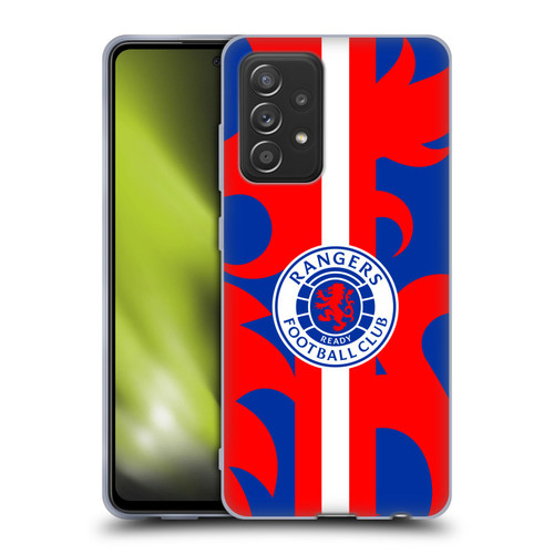 Rangers FC Crest Lion Rampant Pattern Soft Gel Case for Samsung Galaxy A52 / A52s / 5G (2021)