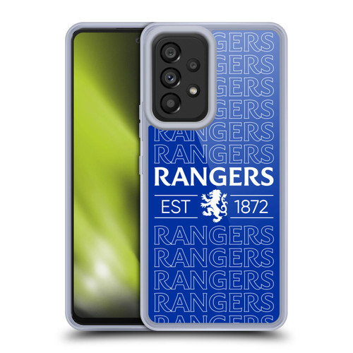 Rangers FC Crest Typography Soft Gel Case for Samsung Galaxy A53 5G (2022)