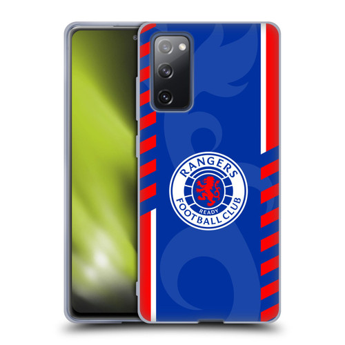 Rangers FC Crest Stripes Soft Gel Case for Samsung Galaxy S20 FE / 5G