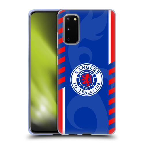 Rangers FC Crest Stripes Soft Gel Case for Samsung Galaxy S20 / S20 5G