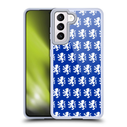 Rangers FC Crest Pattern Soft Gel Case for Samsung Galaxy S21 5G