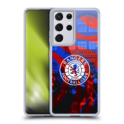 Rangers FC Crest Logo Stadium Soft Gel Case for Samsung Galaxy S21 Ultra 5G