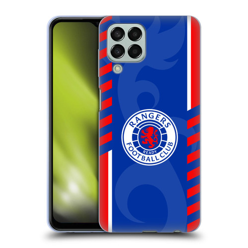 Rangers FC Crest Stripes Soft Gel Case for Samsung Galaxy M33 (2022)