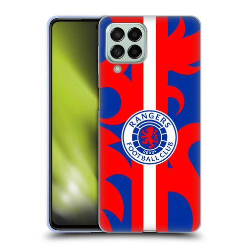 Rangers FC Crest Lion Rampant Pattern Soft Gel Case for Samsung Galaxy M53 (2022)