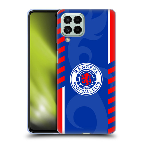 Rangers FC Crest Stripes Soft Gel Case for Samsung Galaxy M53 (2022)