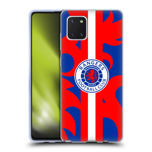 Rangers FC Crest Lion Rampant Pattern Soft Gel Case for Samsung Galaxy Note10 Lite