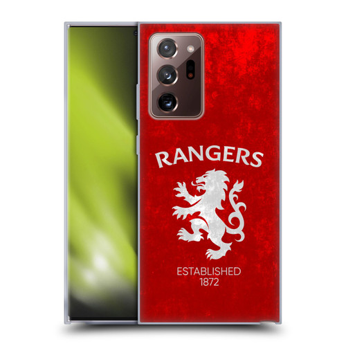 Rangers FC Crest Lion Rampant Soft Gel Case for Samsung Galaxy Note20 Ultra / 5G