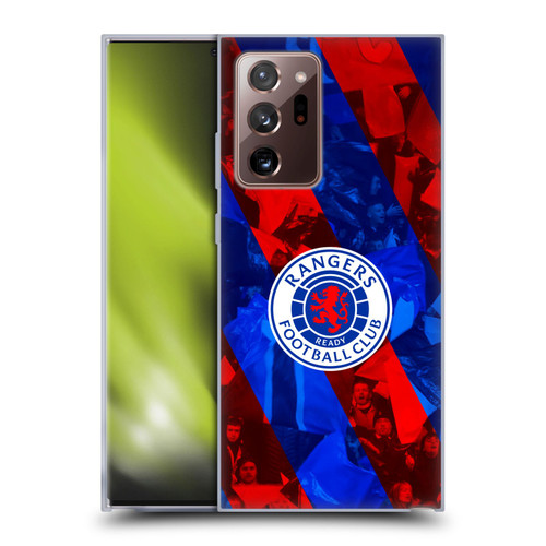 Rangers FC Crest Stadium Stripes Soft Gel Case for Samsung Galaxy Note20 Ultra / 5G