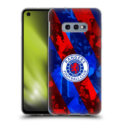 Rangers FC Crest Stadium Stripes Soft Gel Case for Samsung Galaxy S10e