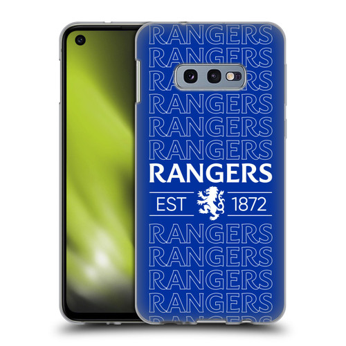 Rangers FC Crest Typography Soft Gel Case for Samsung Galaxy S10e