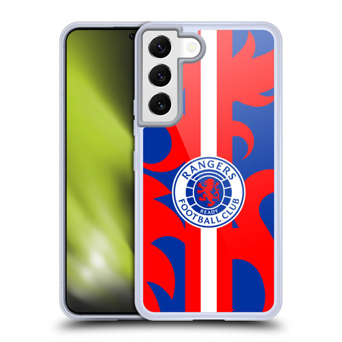Rangers FC Crest Lion Rampant Pattern Soft Gel Case for Samsung Galaxy S22 5G