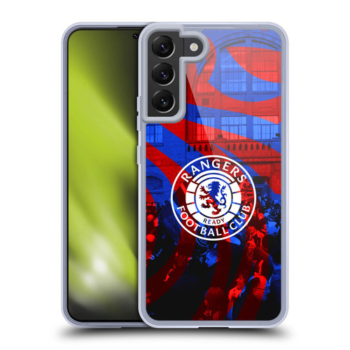 Rangers FC Crest Logo Stadium Soft Gel Case for Samsung Galaxy S22+ 5G