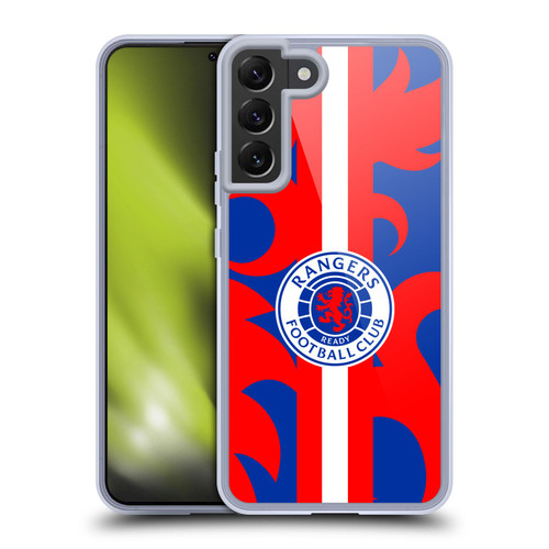 Rangers FC Crest Lion Rampant Pattern Soft Gel Case for Samsung Galaxy S22+ 5G