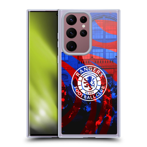 Rangers FC Crest Logo Stadium Soft Gel Case for Samsung Galaxy S22 Ultra 5G