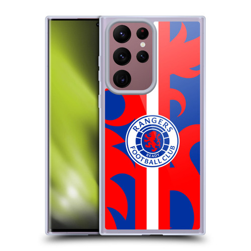 Rangers FC Crest Lion Rampant Pattern Soft Gel Case for Samsung Galaxy S22 Ultra 5G