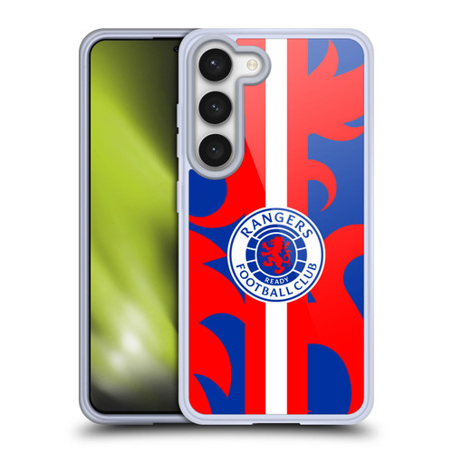 Rangers FC Crest Lion Rampant Pattern Soft Gel Case for Samsung Galaxy S23 5G & MagSafe