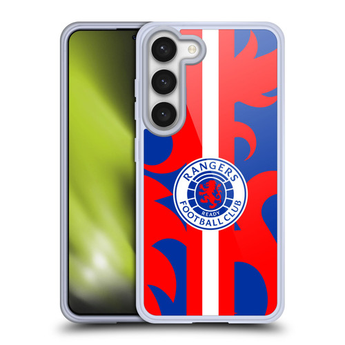Rangers FC Crest Lion Rampant Pattern Soft Gel Case for Samsung Galaxy S23 5G