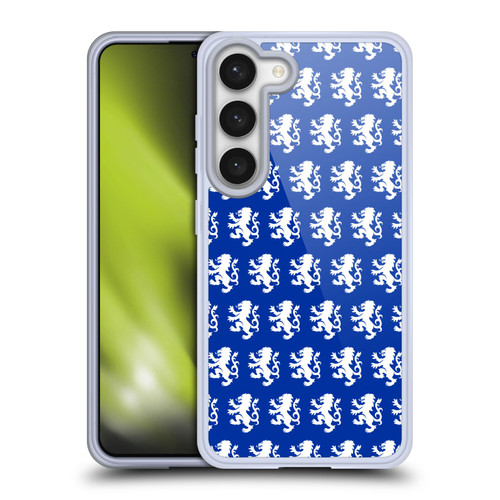 Rangers FC Crest Pattern Soft Gel Case for Samsung Galaxy S23 5G & MagSafe