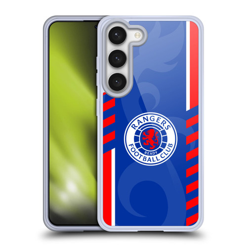 Rangers FC Crest Stripes Soft Gel Case for Samsung Galaxy S23 5G