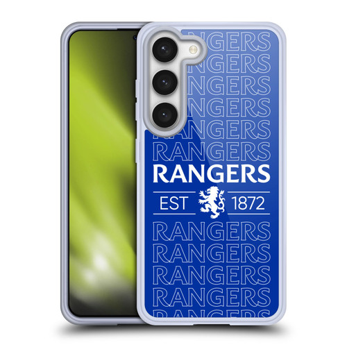 Rangers FC Crest Typography Soft Gel Case for Samsung Galaxy S23 5G